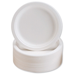 Robinson Young Plates Super Rigid Biodegradable Microwaveable Diameter 180mm Ref 3865 [Pack 50]