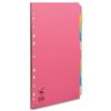 Concord Bright Subject Dividers Europunched 10-Part A4 Assorted Ref 50899