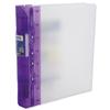 Guildhall GLX Ergogrip Binder Capacity 400 Sheets 4x 2 Prong 55mm A4 Frost Lilac Ref 4544 [Pack 2]
