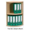 Corner Filing Unit 3 Tier for 18 Lever Arch Files Light Oak