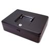 Cash Box with Latch and 2 Keys plus Removable Coin Tray 300mm Black