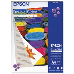 Epson Matte Paper Heavyweight 178gsm Double-sided A4 Ref S041569 [50 Sheets]