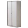 Trexus Tambour Steel Cupboard Goose Grey - 677841