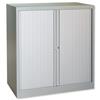 Trexus Tambour Steel Side-opening Cupboard Grey - 677868