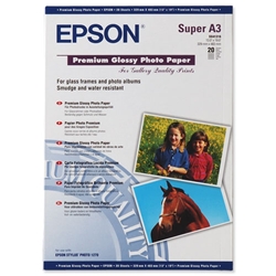 Epson Premium Photo Paper Glossy 255gsm A3 Ref S041315 [20 Sheets]