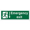 Stewart Superior Fire Exit Sign Emergency Exit 600x200mm - SPO54SAV