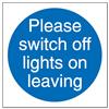 Stewart Superior Please Switch Off Lights Sign [Pack 5] - M013SAV