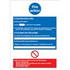 Stewart Superior Fire Action Self Adhesive Sign - M011PVC