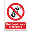 Stewart Superior Mobile Phones Prohibited Self Adhesive Sign - P087SAV