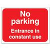 Stewart Superior Outdoor No Parking Entrance In Use Sign - FB041