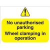 Stewart Superior Outdoor No Uauthorised Parking Clamping - FB047