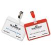 Durable Name Badges Self-Laminating Self-Adhesive W90xH54mm Red Ref 81
