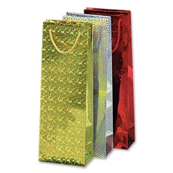 Bright Ideas Bottle Bags 125x360mm Laser Holographic Effect [Pack 6]