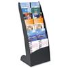 Literature Display Holder Curved 8x20mm Compartments 5.9Kg Black
