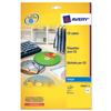 Avery CD/DVD Labels Inkjet 2 per Sheet Photo Quality Gloss C9660-25