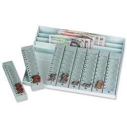 Helix Coin Tray and Banknote Holder Metal Base and Styrene Trays Ref CC1020