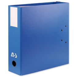 Arianex Double Capacity Lever Arch Files File with A-Z Dividers 2x50mm Spines A4 Blue Ref DA4-BE