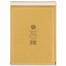 Jiffy Mailmiser Protective Envelopes Bubble-lined No.4 Gold 240x320mm Ref JMM-GO-4 [Pack 50]