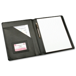 Collins Deluxe Portfolio Leather W245xH320mm Black Ref 5120C