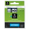 Dymo Tape 6mm Black & Clear - 43610/S0720770