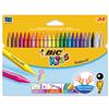 Bic Kids Plastidecor Crayons Colour Hard Long-lasting Sharpenable Vivi