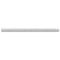 Linex Ruler Stainless Steel Imperial and Metric with Conversion Table 600mm Ref Lxesl60