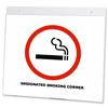 Wall Sign Holder Pre-drilled Landscape A3 Clear