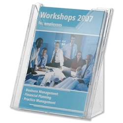 Durable Combiboxx Literature Holder Extendable A4 Clear Ref 8578/19