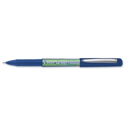 Pilot Begreen Green Tecpoint Rollerball Pen 0.5mm Tip 0.3mm Line Blue Ref 145101003 [Pack 10]