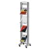 Fast Paper Literature Display Mobile 1-sided 4 Plastic Shelves 38mm Lip W380xD380xH1680mm Ref 256TT.35 Fast Paper Literature Display Mobile 1-sided 4 Plastic Shelves 38mm Lip W380xD380xH1680mm Ref 256TT.35