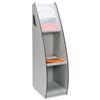 Magazine Stand Mobile With Clear Display Window Grey