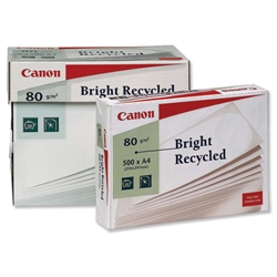 Canon Bright Paper Recycled Ream-Wrapped 80gsm A4 White Ref 3848 [500 Sheets] - Item image