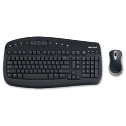 Microsoft 1000 Wireless Desktop with Enhanced F-keys and Optical Mouse Black Ref BV3-00007 - Item image