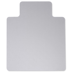 Cleartex Chair Mat PVC with Lip for Medium Pile 3mm Carpet 1150x1340mm 11341530LV