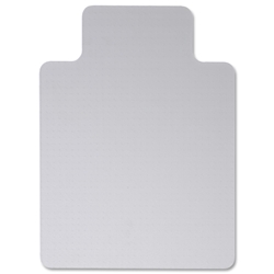 Cleartex Chair Mat PVC with Lip for Deep Pile 4mm Carpet 1150x1340mm 11341540LV