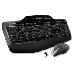 Logitech MK710 Cordless Desktop USB Media Keyboard and Optical Mouse Black Ref 920-002429 - Item image