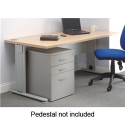 Adroit Sintra Cinco 1200 Desk Rectangular W1200xD800xH725mm Maple - Item image