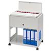 Filing Trolley Lockable Lid Steel Capacity 120 A4 or Foolscap Files
