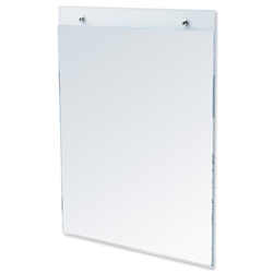 Deflecto Wall Sign Holder Pre-drilled Portrait A5 Clear Ref 47101
