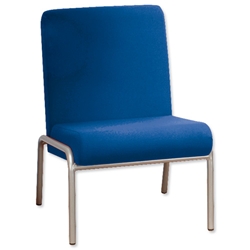 Trexus Plus Reception Chair Steel Frame Upholstered W560xD750xH820mm Blue - Item image