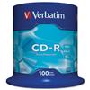 Verbatim Recordable CD-R Spindle 700MB (Pack 100) - 43411