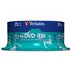 Verbatim DVD-RW Rewritable Disk Spindle 1x-4x Speed 120min 4.7Gb Ref 4