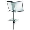Durable Sherpa Desk Clamp Display Unit Adjustable with 10 Panels A4 Black Ref 5818/00