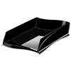 CEP Isis Letter Tray Stackable or to Stagger Robust Elegant Moulded Polystyrene Black Ref 2111816