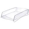 CEP Isis Letter Tray Stackable or to Stagger Robust Elegant Moulded Polystyrene Crystal Ref 2111811