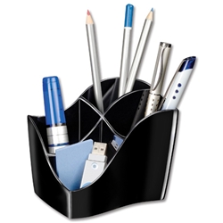 CEP Isis Desktop Organiser Robust Elegant Moulded Polystyrene Black Ref 2136101