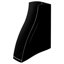 CEP Isis Magazine File with Finger Grip Robust Elegant Moulded Polystyrene Black Ref 2136901