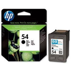 Hewlett Packard (HP) No. 54 Inkjet Cartridge High Yield 600 Pages Black Ref CB334AE