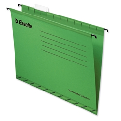 Esselte Pendaflex Suspension File Kraft V-Base 15mm Square 30mm Foolscap Green Ref 90337 [Pack 25]