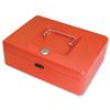 Cash Box with Simple Latch and 2 Keys plus Removable Coin Tray 200mm Red Ref CBRD8